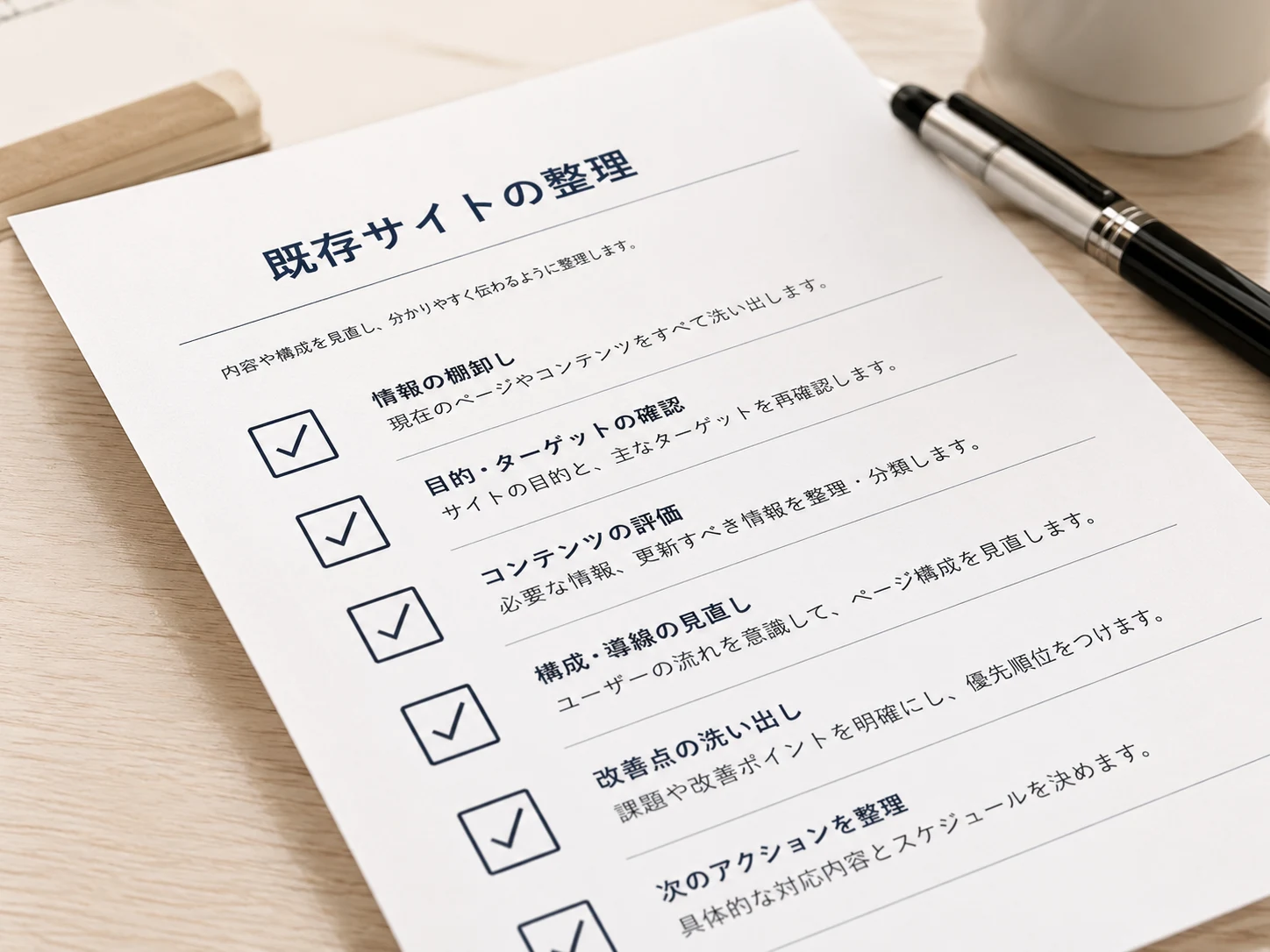 既存サイトの改善チェックリスト